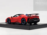 LookSmart 2024 Ferrari SF90 XX Spider Matte Red w Blue Trims 1:43 Scale - New