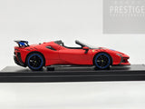LookSmart 2024 Ferrari SF90 XX Spider Matte Red w Blue Trims 1:43 Scale - New