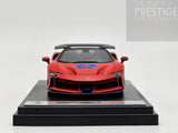 LookSmart 2024 Ferrari SF90 XX Spider Matte Red w Blue Trims 1:43 Scale - New