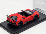 LookSmart 2024 Ferrari SF90 XX Spider Matte Red w Blue Trims 1:43 Scale - New