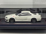 Make Up / IDEA 2021 Nissan Skyline GT-R BNR34 V-Spec N1 Mine's White 1:18 - As New