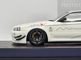 Make Up / IDEA 2021 Nissan Skyline GT-R BNR34 V-Spec N1 Mine's White 1:18 - As New