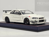 Make Up / IDEA 2021 Nissan Skyline GT-R BNR34 V-Spec N1 Mine's White 1:18 - As New
