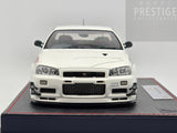 Make Up / IDEA 2021 Nissan Skyline GT-R BNR34 V-Spec N1 Mine's White 1:18 - As New