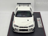 Make Up / IDEA 2021 Nissan Skyline GT-R BNR34 V-Spec N1 Mine's White 1:18 - As New