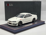 Make Up / IDEA 2021 Nissan Skyline GT-R BNR34 V-Spec N1 Mine's White 1:18 - As New