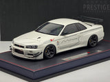 Make Up / IDEA 2021 Nissan Skyline GT-R BNR34 V-Spec N1 Mine's White 1:18 - As New