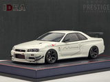 Make Up / IDEA 2021 Nissan Skyline GT-R BNR34 V-Spec N1 Mine's White 1:18 - As New