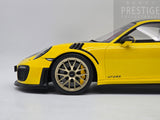 GT Spirit 2018 Porsche 911 GT2 RS Weissach Package (991.2) Racing Yellow 1:12 LARGE - New
