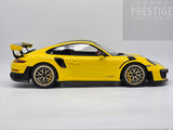 GT Spirit 2018 Porsche 911 GT2 RS Weissach Package (991.2) Racing Yellow 1:12 LARGE - New