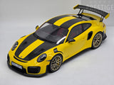 GT Spirit 2018 Porsche 911 GT2 RS Weissach Package (991.2) Racing Yellow 1:12 LARGE - New