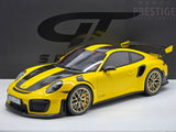 GT Spirit 2018 Porsche 911 GT2 RS Weissach Package (991.2) Racing Yellow 1:12 LARGE - New