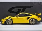 GT Spirit 2018 Porsche 911 GT2 RS Weissach Package (991.2) Racing Yellow 1:12 LARGE - New