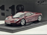GT Spirit 1993 McLaren F1 Bordeaux Burgundy (Rowan Atkinson) GT534 1:18 - New