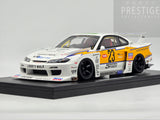GT Spirit 2021 Nissan S15 Silvia LB Super Silhouette #23 White/Yellow 1:18 - New
