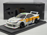 GT Spirit 2021 Nissan S15 Silvia LB Super Silhouette #23 White/Yellow 1:18 - New