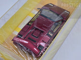 Make Up / IDEA 1985 Lamborghini Countach LP5000 QV w Rear Wing Metallic Red 1:18 - New