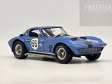 Exoto 1963 Chevrolet Corvette Grand Sport Coupe #65 Nassau Pabst & Cannon 1:18 - Used