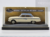 TRAX 1960 Ford XK Falcon Sedan Lightning Bolt White / Blue TR26K 1:43 - Used