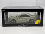 AUTOart Nissan Skyline R34 GT-R Z-Tune Nismo Millennium Jade 77353 1:18 - As New