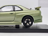 AUTOart Nissan Skyline R34 GT-R Z-Tune Nismo Millennium Jade 77353 1:18 - As New