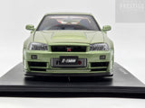 AUTOart Nissan Skyline R34 GT-R Z-Tune Nismo Millennium Jade 77353 1:18 - As New