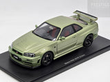 AUTOart Nissan Skyline R34 GT-R Z-Tune Nismo Millennium Jade 77353 1:18 - As New