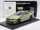 AUTOart Nissan Skyline R34 GT-R Z-Tune Nismo Millennium Jade 77353 1:18 - As New