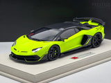 Make Up / Eidolon 2018 Lamborghini Aventador SVJ (Leirion Wheel) Verde Scandal 1:18 - New