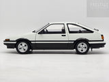 AUTOart Toyota AE86 Sprinter Trueno GT Apex White / Black 1:18 - Pre-owned