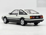 AUTOart Toyota AE86 Sprinter Trueno GT Apex White / Black 1:18 - Pre-owned