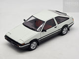 AUTOart Toyota AE86 Sprinter Trueno GT Apex White / Black 1:18 - Pre-owned