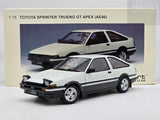 AUTOart Toyota AE86 Sprinter Trueno GT Apex White / Black 1:18 - Pre-owned