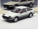 AUTOart Toyota AE86 Sprinter Trueno GT Apex White / Black 1:18 - Pre-owned