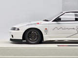Make Up / Eidolon Nissan Skyline R33 GT-R Mine's Edition BCNR33 White 1:18 - New