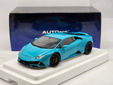 AUTOart 2019 Lamborghini Huracan Evo Teal (Blu Glauco) 79211 1:18 Scale - New