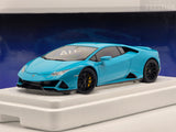 AUTOart 2019 Lamborghini Huracan Evo Teal (Blu Glauco) 79211 1:18 Scale - New