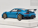 AUTOart Porsche 911 GT2 RS (991.2) Weissach Package Miami Blue / Carbon 1:18 - New