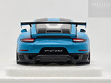 AUTOart Porsche 911 GT2 RS (991.2) Weissach Package Miami Blue / Carbon 1:18 - New