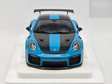 AUTOart Porsche 911 GT2 RS (991.2) Weissach Package Miami Blue / Carbon 1:18 - New