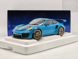 AUTOart Porsche 911 GT2 RS (991.2) Weissach Package Miami Blue / Carbon 1:18 - New