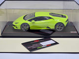 MR Collection 2019 Lamborghini Huracan Evo Coupe Verde Scandal 7/25 1:18 - As New