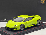 MR Collection 2019 Lamborghini Huracan Evo Coupe Verde Scandal 7/25 1:18 - As New