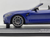 Minichamps 2021 BMW M4 Competition G83 Convertible Frozen Portimao Blue 1:18 - New
