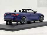 Minichamps 2021 BMW M4 Competition G83 Convertible Frozen Portimao Blue 1:18 - New
