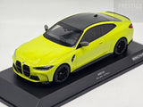 Minichamps 2020 BMW M4 Competition G82 Coupe Sao Paulo Yellow 1:18 - New