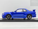 AUTOart Millennium Nismo Nissan Skyline R34 GT-R Z-Tune Bayside Blue 1:18 - Preowned
