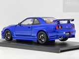 AUTOart Millennium Nismo Nissan Skyline R34 GT-R Z-Tune Bayside Blue 1:18 - Preowned