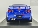 AUTOart Millennium Nismo Nissan Skyline R34 GT-R Z-Tune Bayside Blue 1:18 - Preowned
