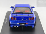 AUTOart Millennium Nismo Nissan Skyline R34 GT-R Z-Tune Bayside Blue 1:18 - Preowned